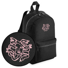 Load image into Gallery viewer, Medusa Embroidered Mini Backpack-Feminist Apparel, Feminist Gift, Feminist Mini Backpack, BG153-The Spark Company