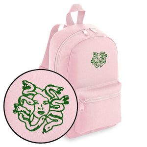 Medusa Embroidered Mini Backpack-Feminist Apparel, Feminist Gift, Feminist Mini Backpack, BG153-The Spark Company