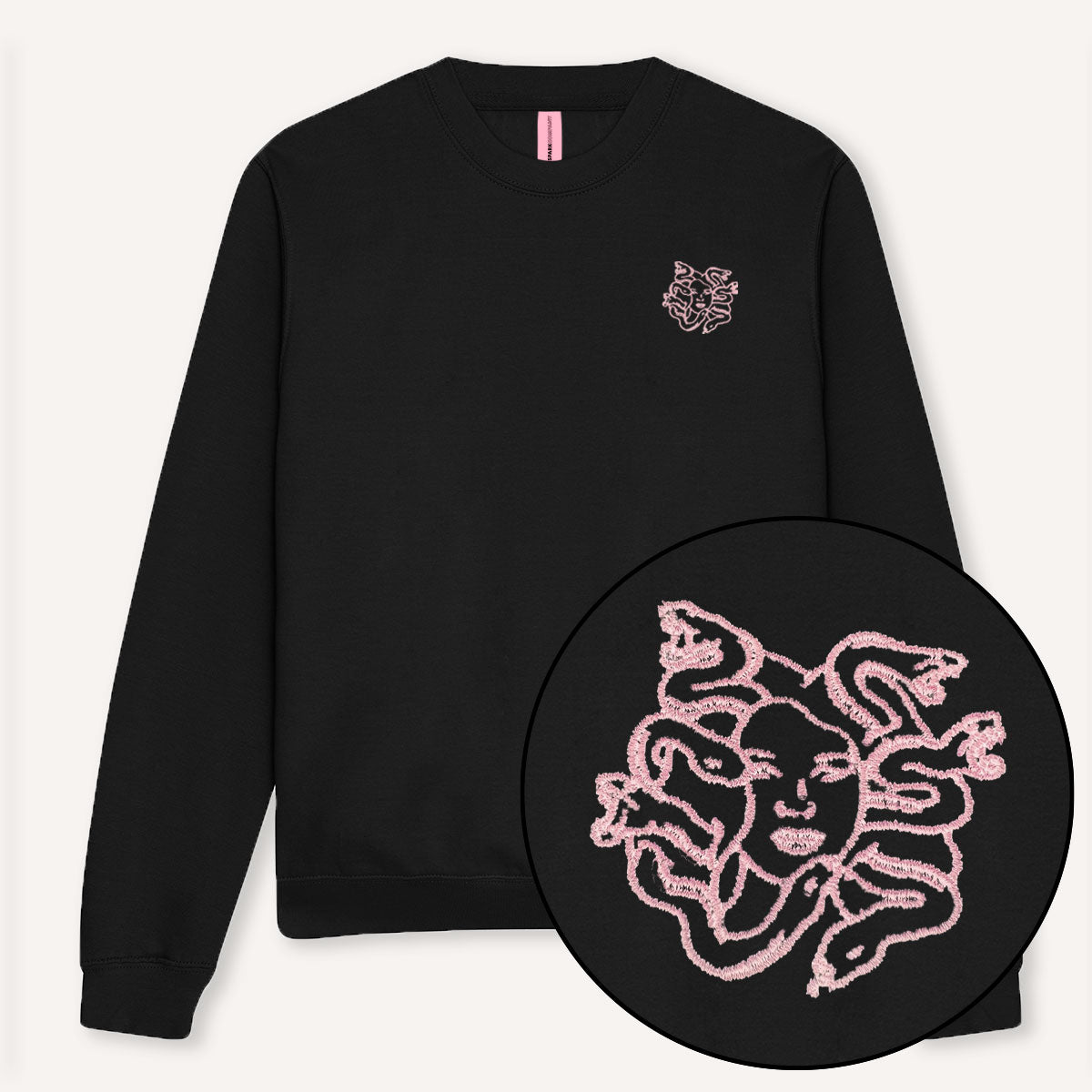 Medusa Embroidery Detail Sweatshirt-Feminist Apparel, Feminist Clothing, Feminist Sweatshirt, JH030-The Spark Company