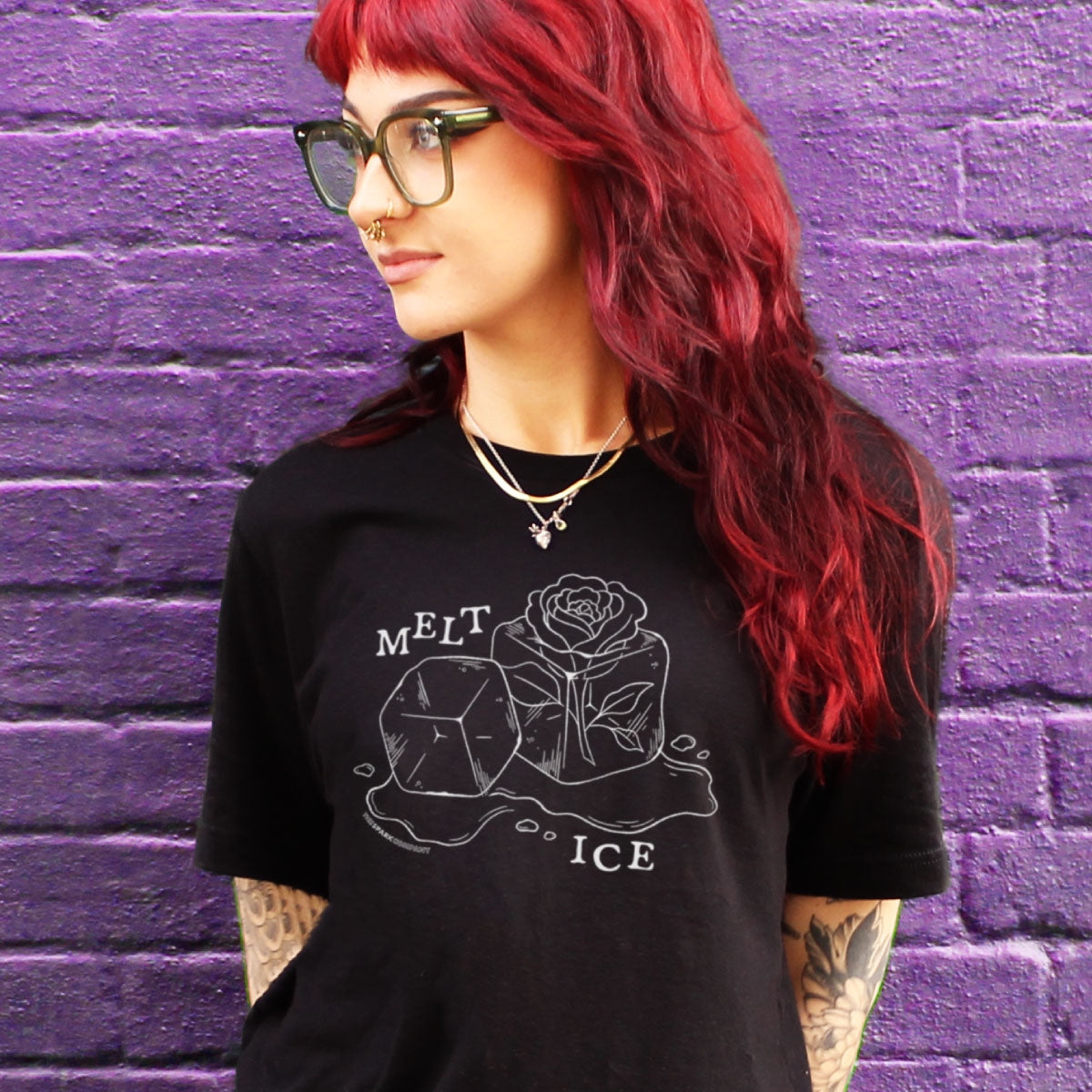 Melt Ice T-Shirt-Feminist Apparel, Feminist Clothing, Feminist T Shirt, BC3001-The Spark Company