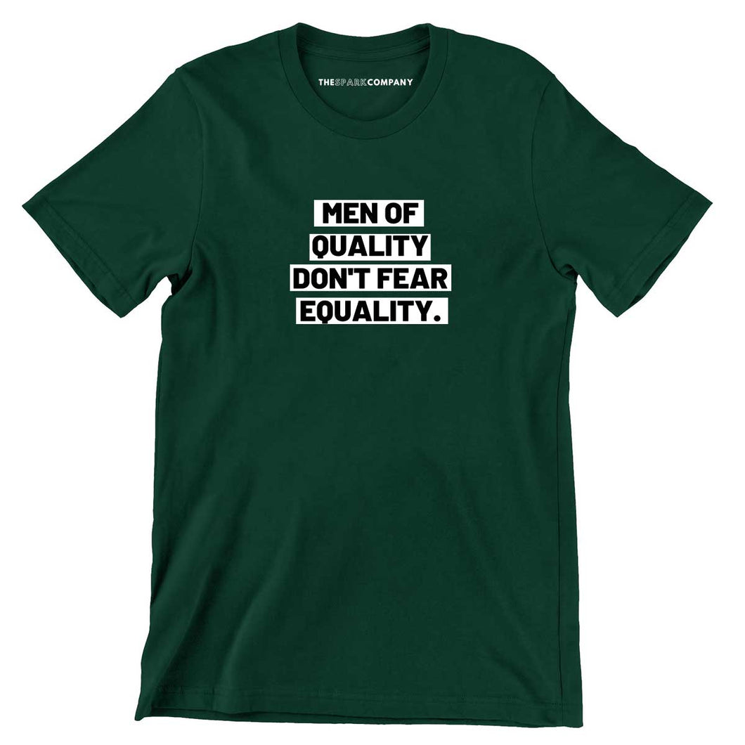 Men Of Quality Men's T-Shirt-Feminist Apparel, Feminist Clothing, Men's Feminist T Shirt, BC3001-The Spark Company