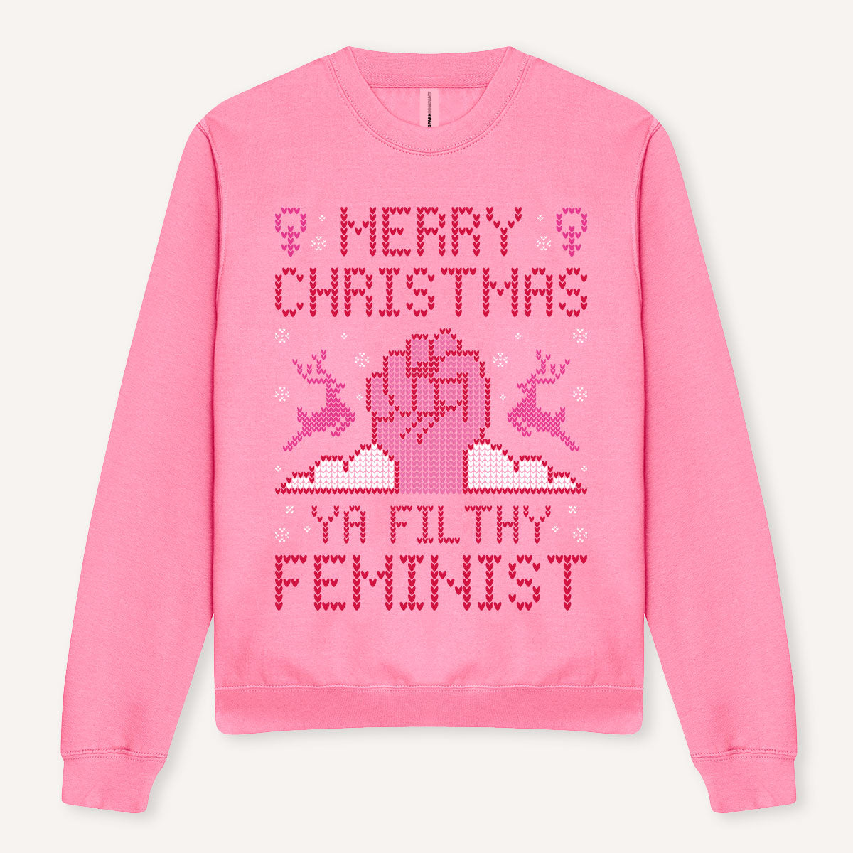 Merry Christmas Ya Filthy Feminist Ugly Christmas Jumper-Feminist Apparel, Feminist Clothing, Feminist Sweatshirt, JH030-The Spark Company
