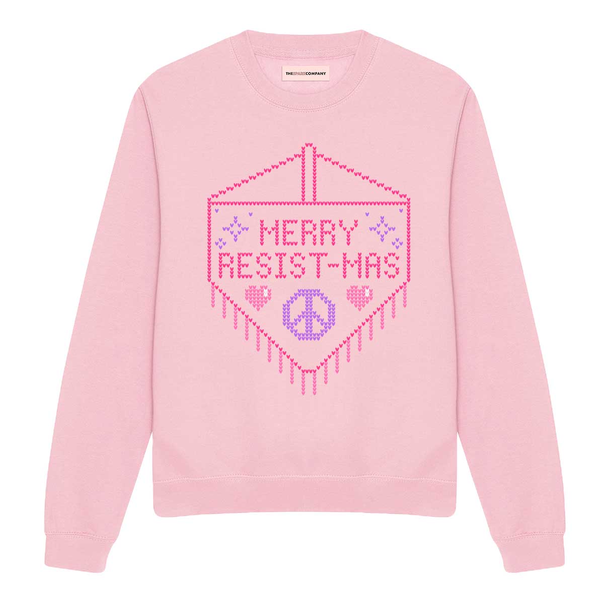 Merry Resist-mas Ugly Christmas Jumper-Feminist Apparel, Feminist Clothing, Feminist Sweatshirt, JH030-The Spark Company