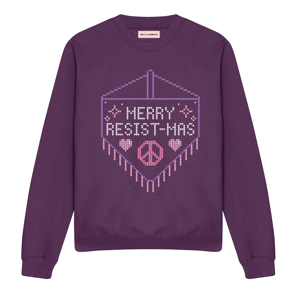 Merry Resist-mas Ugly Christmas Jumper-Feminist Apparel, Feminist Clothing, Feminist Sweatshirt, JH030-The Spark Company