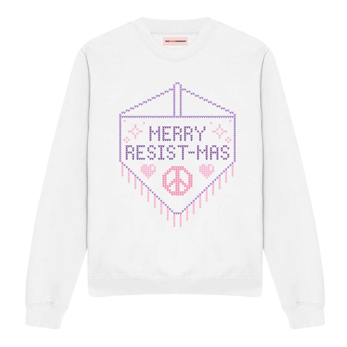 Merry Resist-mas Ugly Christmas Jumper-Feminist Apparel, Feminist Clothing, Feminist Sweatshirt, JH030-The Spark Company