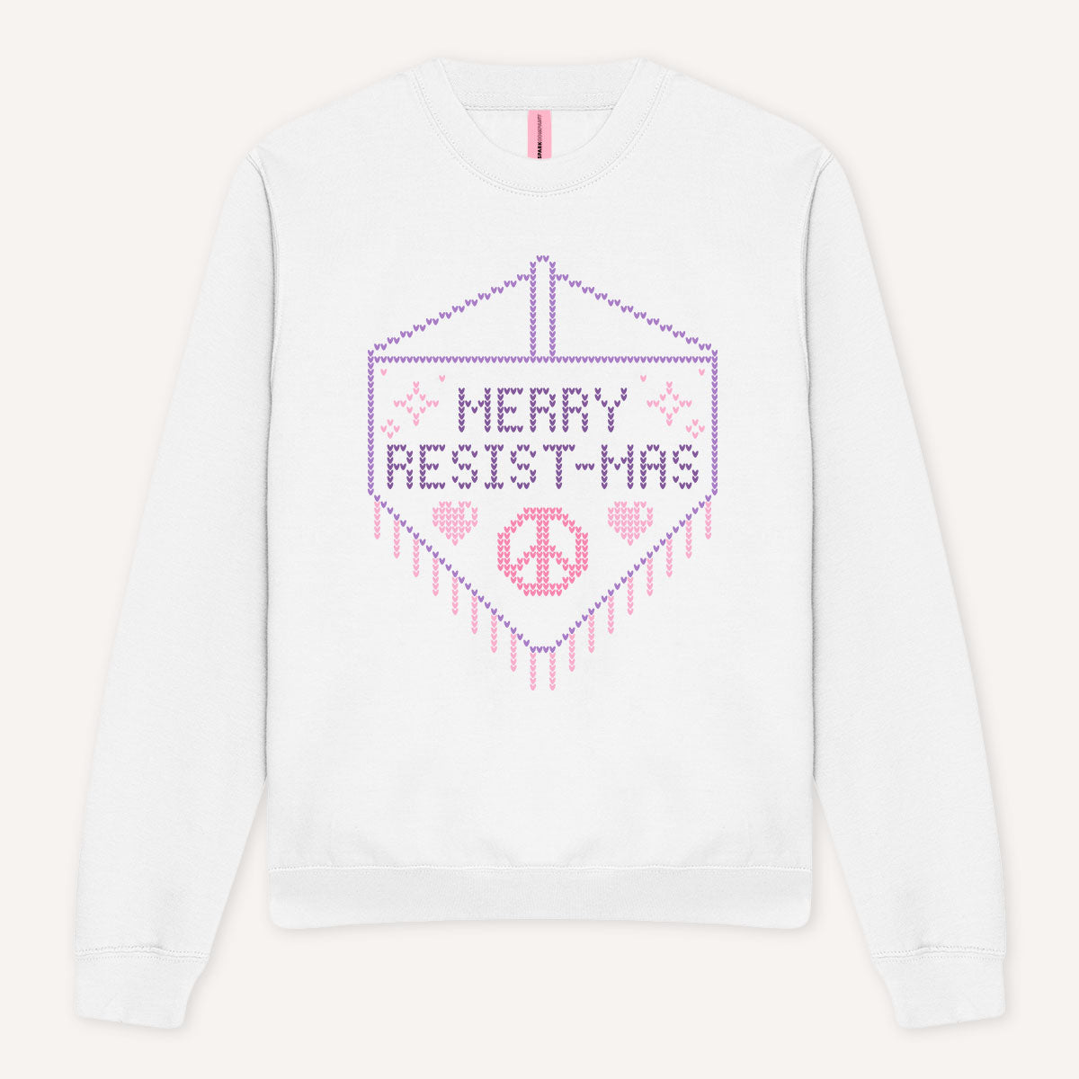 Merry Resist-mas Ugly Christmas Jumper-Feminist Apparel, Feminist Clothing, Feminist Sweatshirt, JH030-The Spark Company