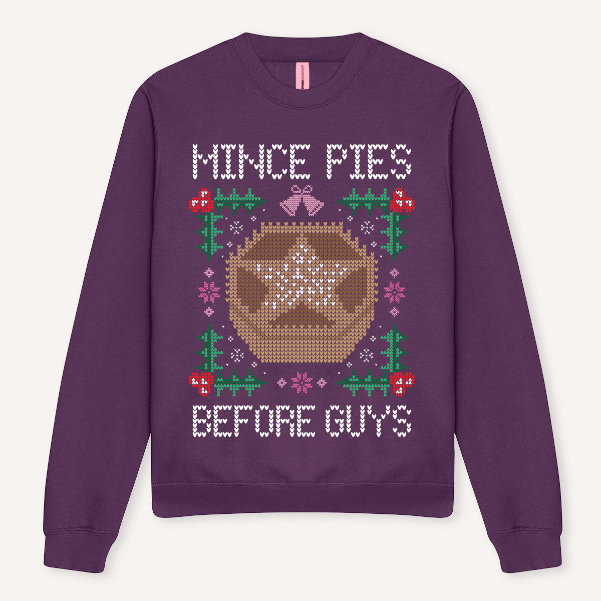 Mince Pies Before Guys Ugly Christmas Jumper-Feminist Apparel, Feminist Clothing, Feminist Sweatshirt, JH030-The Spark Company