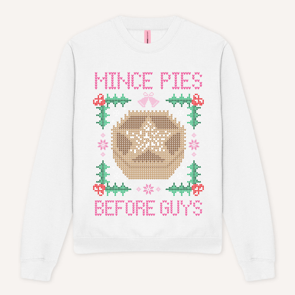 Mince Pies Before Guys Ugly Christmas Jumper-Feminist Apparel, Feminist Clothing, Feminist Sweatshirt, JH030-The Spark Company