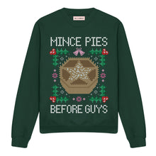 Load image into Gallery viewer, Mince Pies Before Guys Ugly Christmas Jumper-Feminist Apparel, Feminist Clothing, Feminist Sweatshirt, JH030-The Spark Company