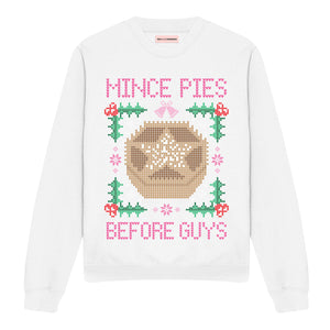 Mince Pies Before Guys Ugly Christmas Jumper-Feminist Apparel, Feminist Clothing, Feminist Sweatshirt, JH030-The Spark Company