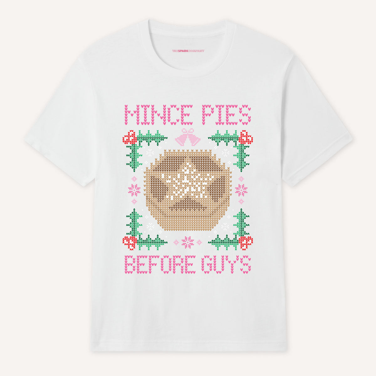Mince Pies Before Guys Ugly Christmas T-Shirt-Feminist Apparel, Feminist Clothing, Feminist T Shirt, BC3001-The Spark Company