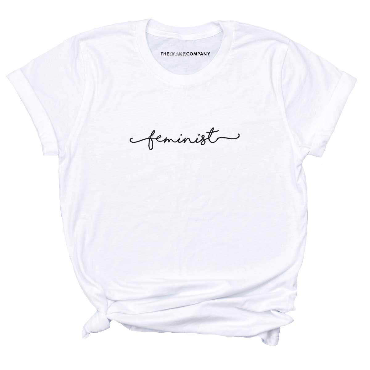 Minimalist Feminist Design T-Shirt-Feminist Apparel, Feminist Clothing, Feminist T Shirt-The Spark Company