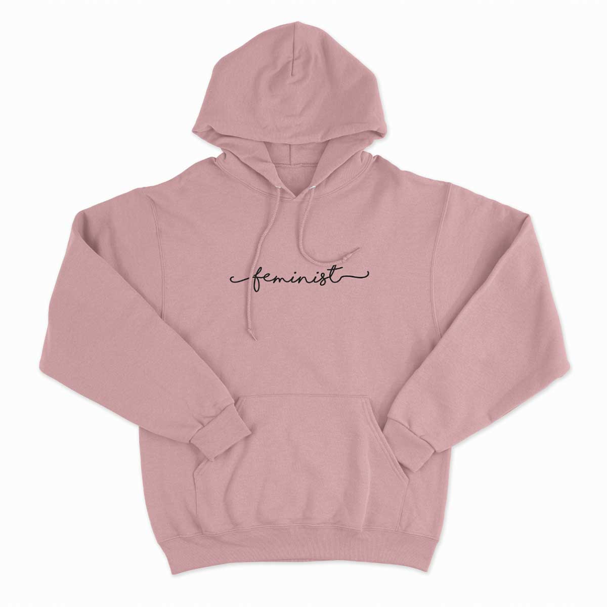 Minimalist Feminist Script Hoodie-Feminist Apparel, Feminist Clothing, Feminist Hoodie, JH001-The Spark Company