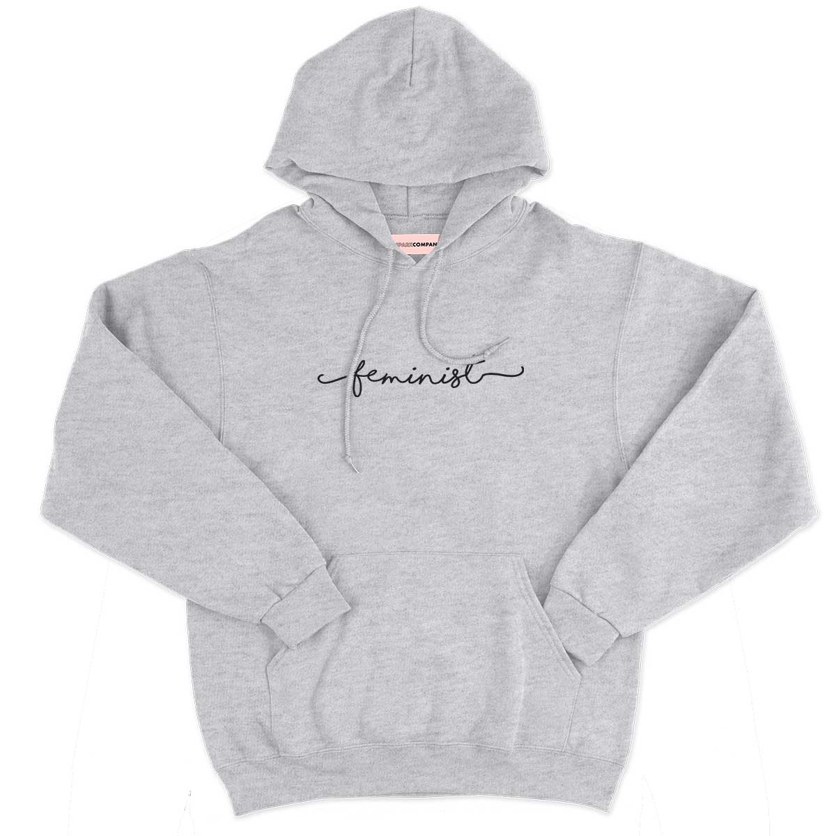 Minimalist Feminist Script Hoodie-Feminist Apparel, Feminist Clothing, Feminist Hoodie, JH001-The Spark Company
