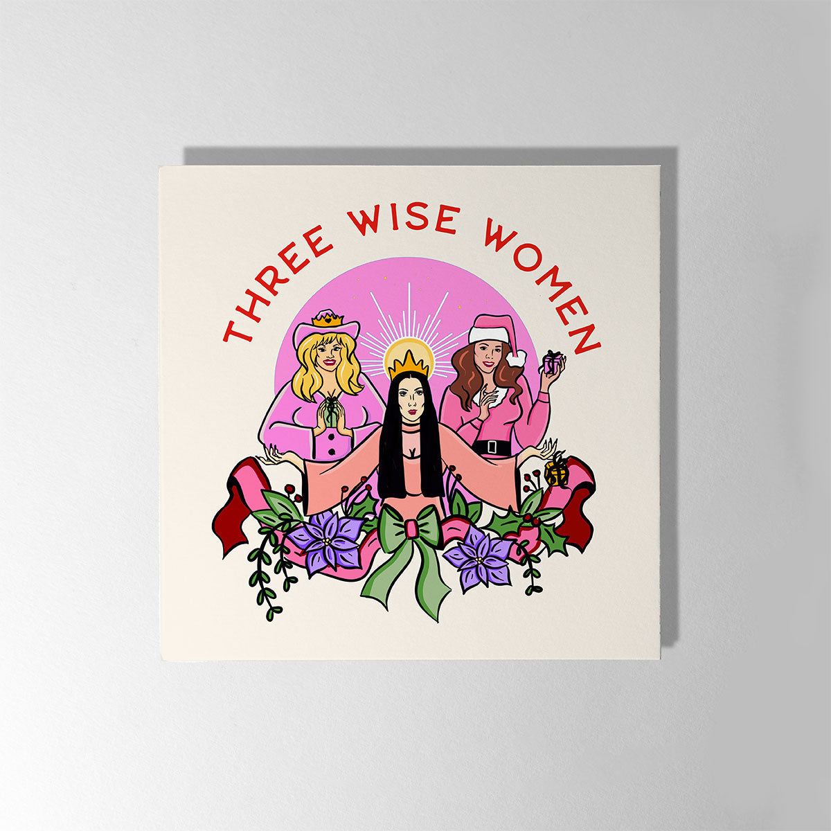 Mixed Feminist Christmas Cards (5 Pack)-Feminist Apparel, Feminist Gift, Feminist Christmas Cards-The Spark Company