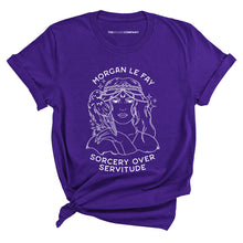 Load image into Gallery viewer, Morgan Le Fay T-Shirt-Feminist Apparel, Feminist Clothing, Feminist T Shirt, BC3001-The Spark Company