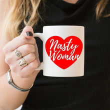 Load image into Gallery viewer, Nasty Woman Mug-Feminist Apparel, Feminist Gift, Feminist Coffee Mug, 11oz White Ceramic-The Spark Company