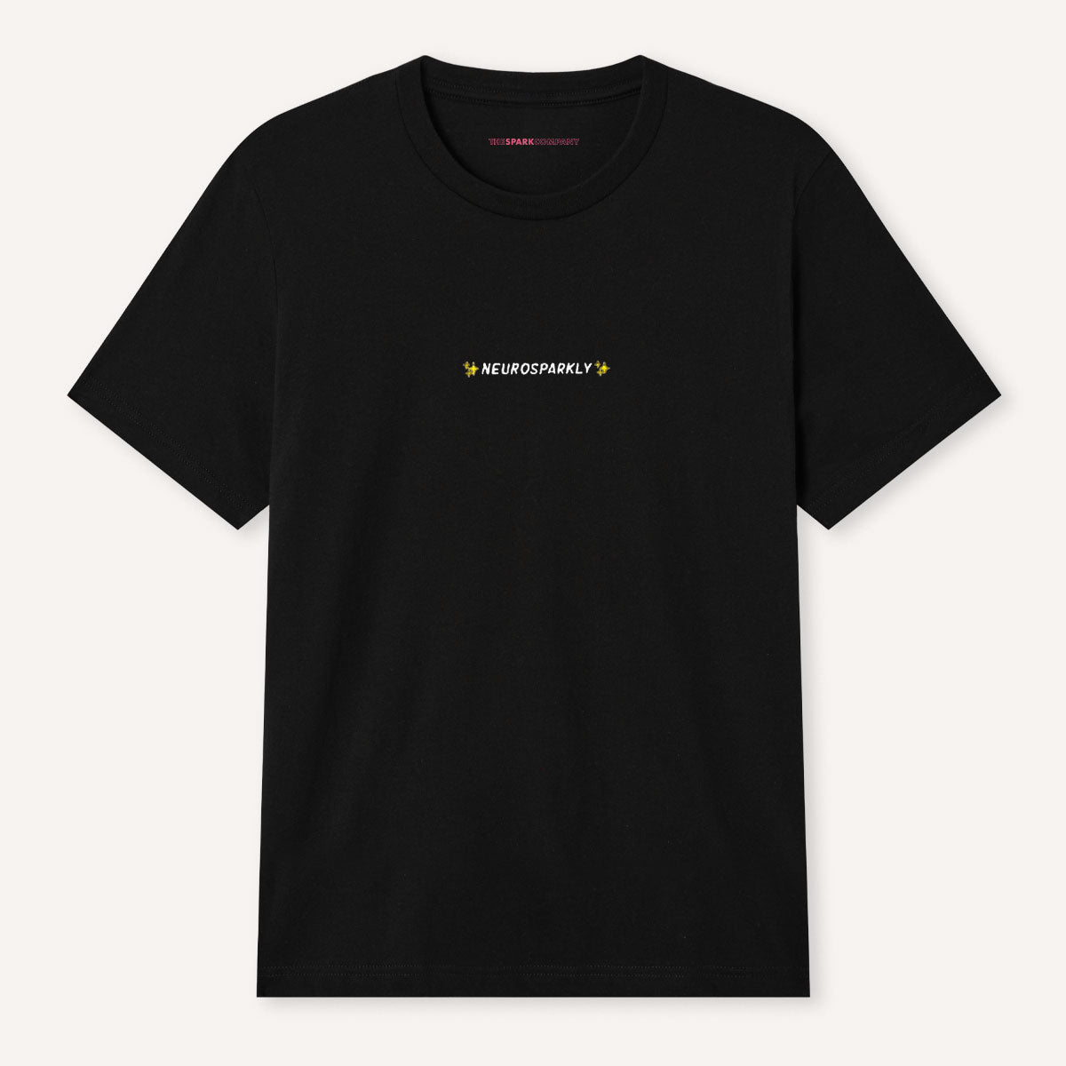 Neurosparkly Embroidered T-Shirt-Feminist Apparel, Feminist Clothing, Feminist T Shirt, BC3001-The Spark Company