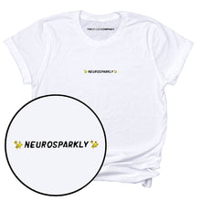 Load image into Gallery viewer, Neurosparkly Embroidered T-Shirt-Feminist Apparel, Feminist Clothing, Feminist T Shirt, BC3001-The Spark Company