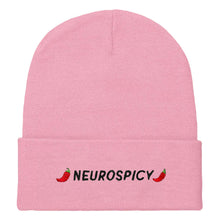 Load image into Gallery viewer, Neurospicy Embroidered Beanie Hat-Feminist Apparel, Feminist Gift, Feminist Cuffed Beanie Hat, BB45-The Spark Company