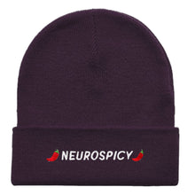 Load image into Gallery viewer, Neurospicy Embroidered Beanie Hat-Feminist Apparel, Feminist Gift, Feminist Cuffed Beanie Hat, BB45-The Spark Company