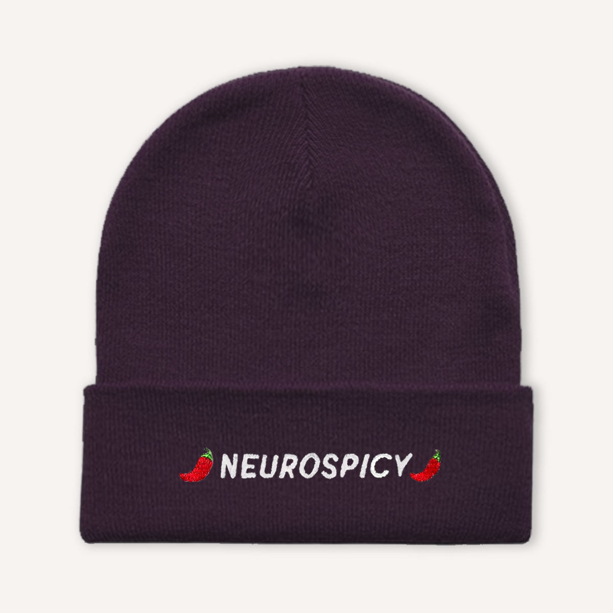 Neurospicy Embroidered Beanie Hat-Feminist Apparel, Feminist Gift, Feminist Cuffed Beanie Hat, BB45-The Spark Company