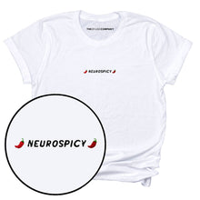 Load image into Gallery viewer, Neurospicy Embroidered T-Shirt-Feminist Apparel, Feminist Clothing, Feminist T Shirt, BC3001-The Spark Company