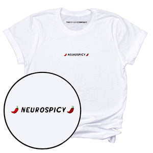 Neurospicy Embroidered T-Shirt-Feminist Apparel, Feminist Clothing, Feminist T Shirt, BC3001-The Spark Company