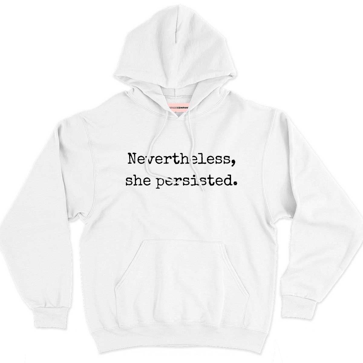 Nevertheless She Persisted Hoodie-Feminist Apparel, Feminist Clothing, Feminist Hoodie, JH001-The Spark Company