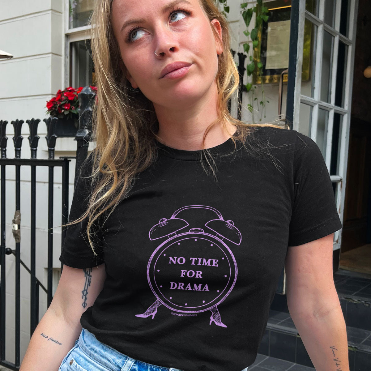 No Time For Drama T-Shirt-Feminist Apparel, Feminist Clothing, Feminist T Shirt, BC3001-The Spark Company