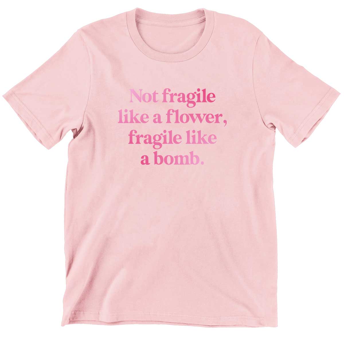 Not Fragile Like A Flower, Fragile Like A Bomb Kids T-Shirt-Feminist Apparel, Feminist Clothing, Feminist Kids T Shirt, MiniCreator-The Spark Company