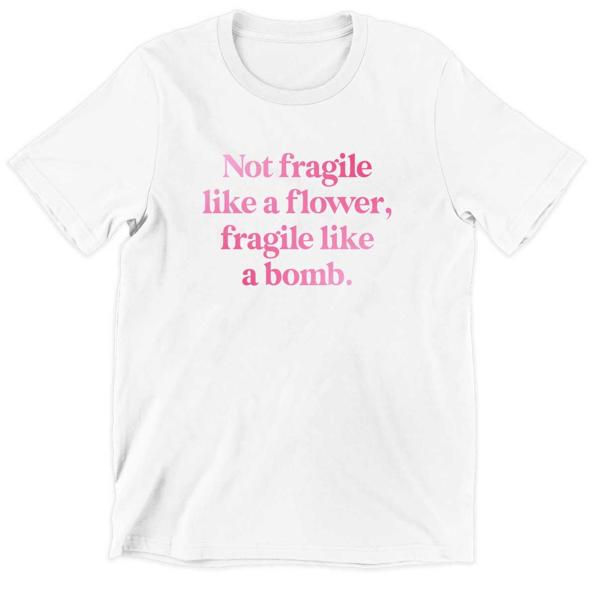 Not Fragile Like A Flower, Fragile Like A Bomb Kids T-Shirt-Feminist Apparel, Feminist Clothing, Feminist Kids T Shirt, MiniCreator-The Spark Company