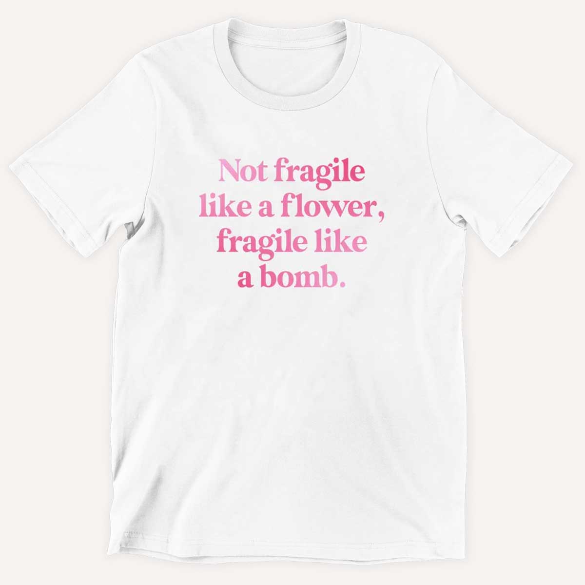 Not Fragile Like A Flower, Fragile Like A Bomb Kids T-Shirt-Feminist Apparel, Feminist Clothing, Feminist Kids T Shirt, MiniCreator-The Spark Company