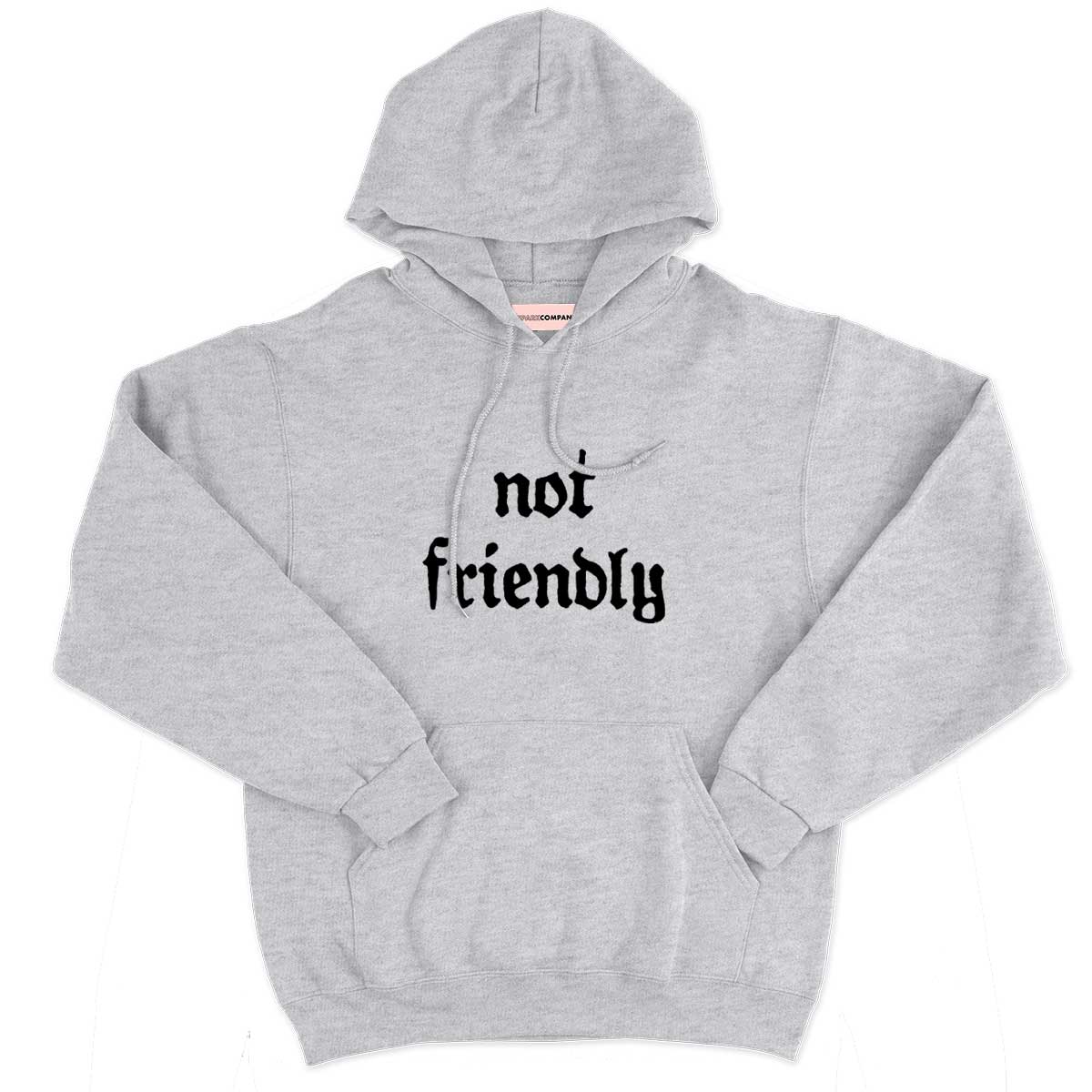 Not Friendly Hoodie-Feminist Apparel, Feminist Clothing, Feminist Hoodie, JH001-The Spark Company