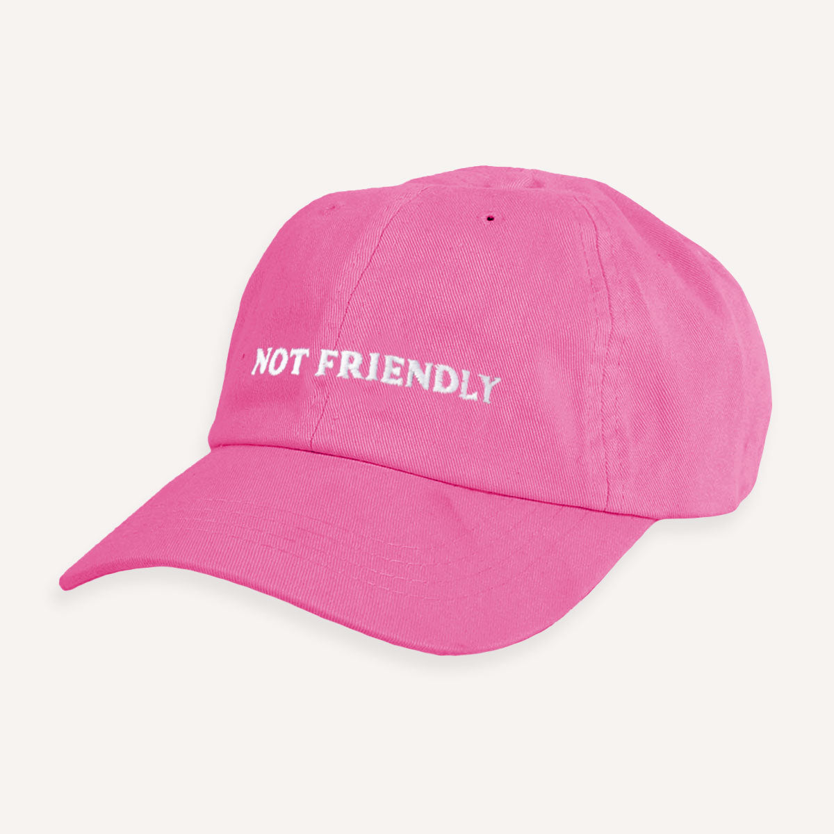 Not Friendly Slogan Cap-Feminist Apparel, Feminist Gift, Slogan Cap, BC653-The Spark Company