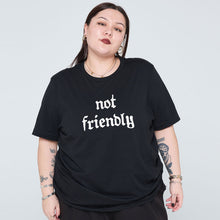 Load image into Gallery viewer, Not Friendly T-Shirt-Feminist Apparel, Feminist Clothing, Feminist T Shirt, BC3001-The Spark Company