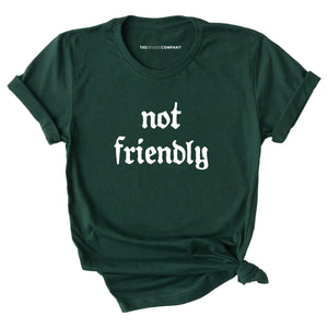 Not Friendly T-Shirt-Feminist Apparel, Feminist Clothing, Feminist T Shirt, BC3001-The Spark Company