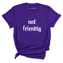 Load image into Gallery viewer, Not Friendly T-Shirt-Feminist Apparel, Feminist Clothing, Feminist T Shirt, BC3001-The Spark Company