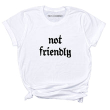 Load image into Gallery viewer, Not Friendly T-Shirt-Feminist Apparel, Feminist Clothing, Feminist T Shirt, BC3001-The Spark Company