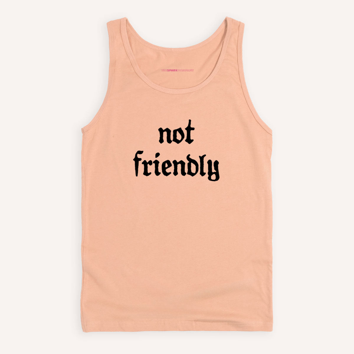 Not Friendly Tank Top-Feminist Apparel, Feminist Clothing, Feminist Tank, 03980-The Spark Company