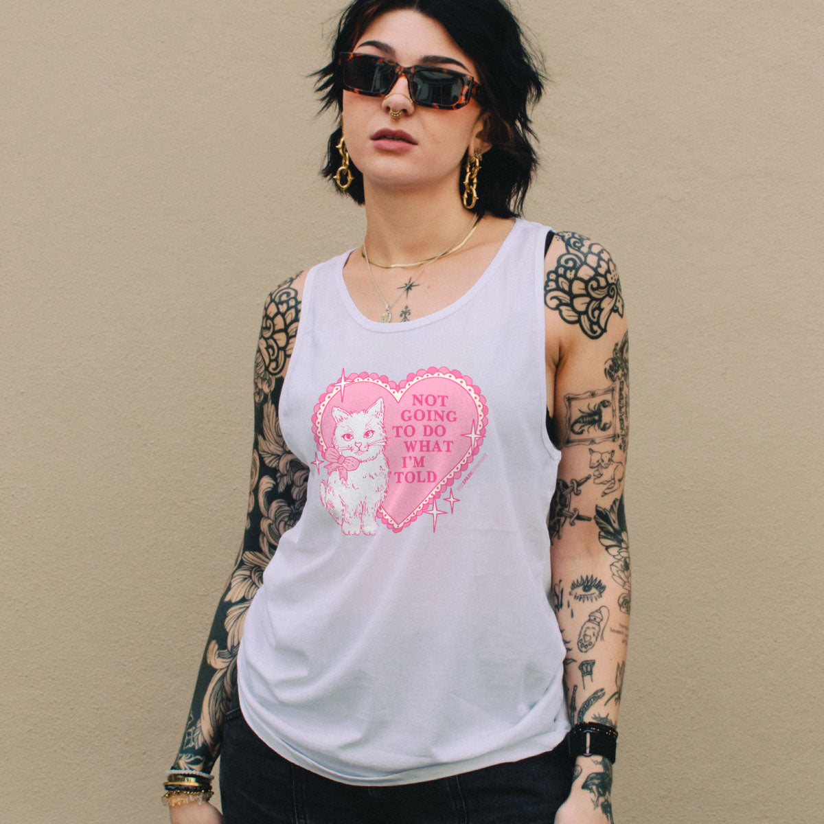 Not Going To Do What I'm Told Tank Top-Feminist Apparel, Feminist Clothing, Feminist Tank, 03980-The Spark Company