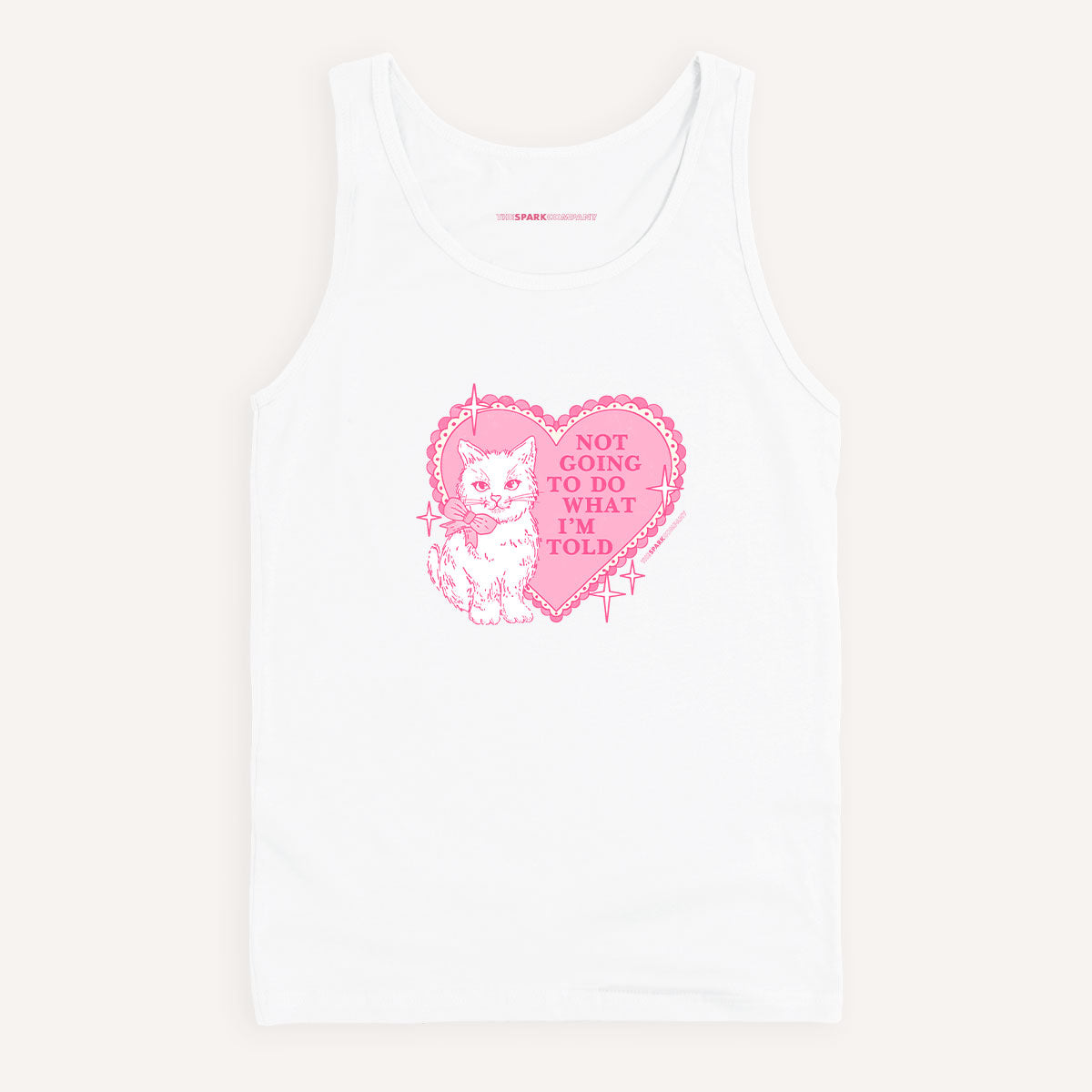 Not Going To Do What I'm Told Tank Top-Feminist Apparel, Feminist Clothing, Feminist Tank, 03980-The Spark Company