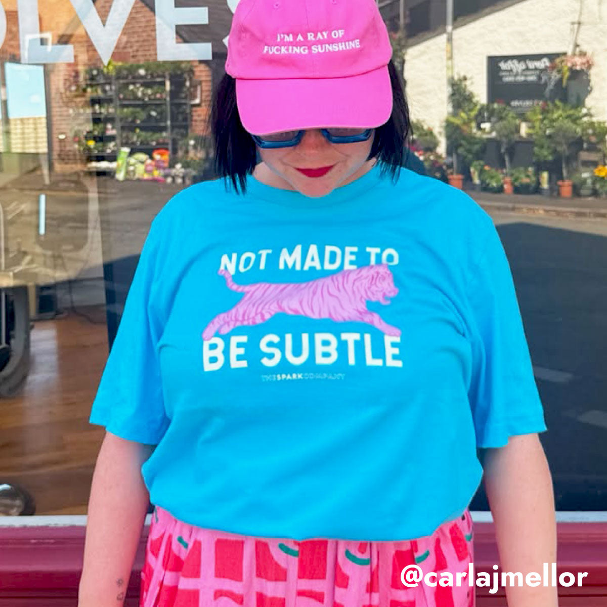 Not Made To Be Subtle Dopamine T-Shirt-Feminist Apparel, Feminist Clothing, Feminist T Shirt, BC3001-The Spark Company