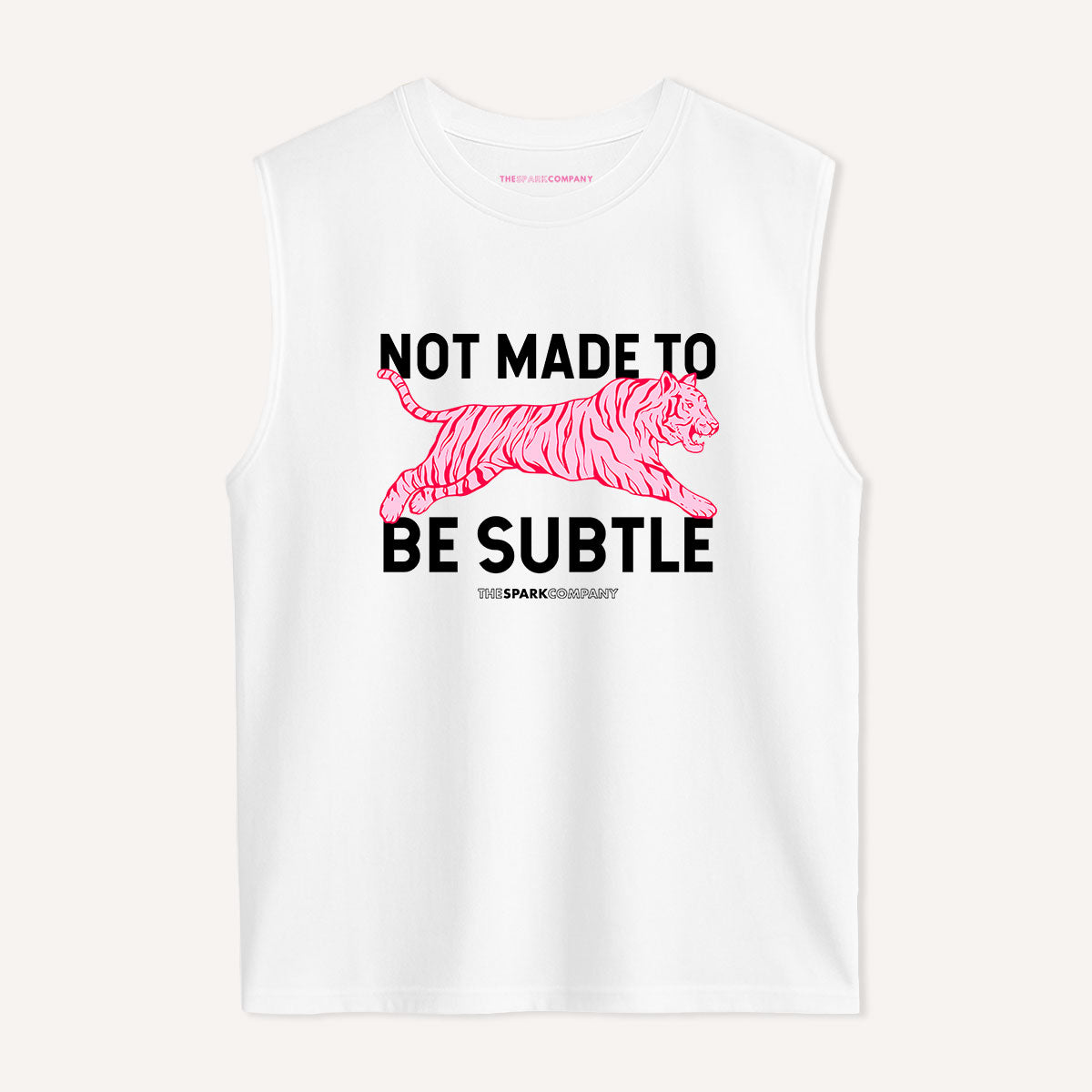 Not Made To Be Subtle Sleeveless T-Shirt-Feminist Apparel, Feminist Clothing, Feminist Sleeveless T Shirt, EP01S-The Spark Company