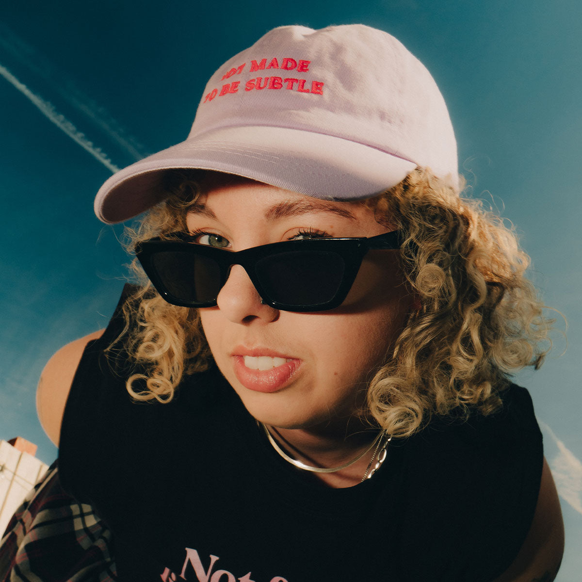 Not Made To Be Subtle Slogan Cap-Feminist Apparel, Feminist Gift, Slogan Cap, BC653-The Spark Company