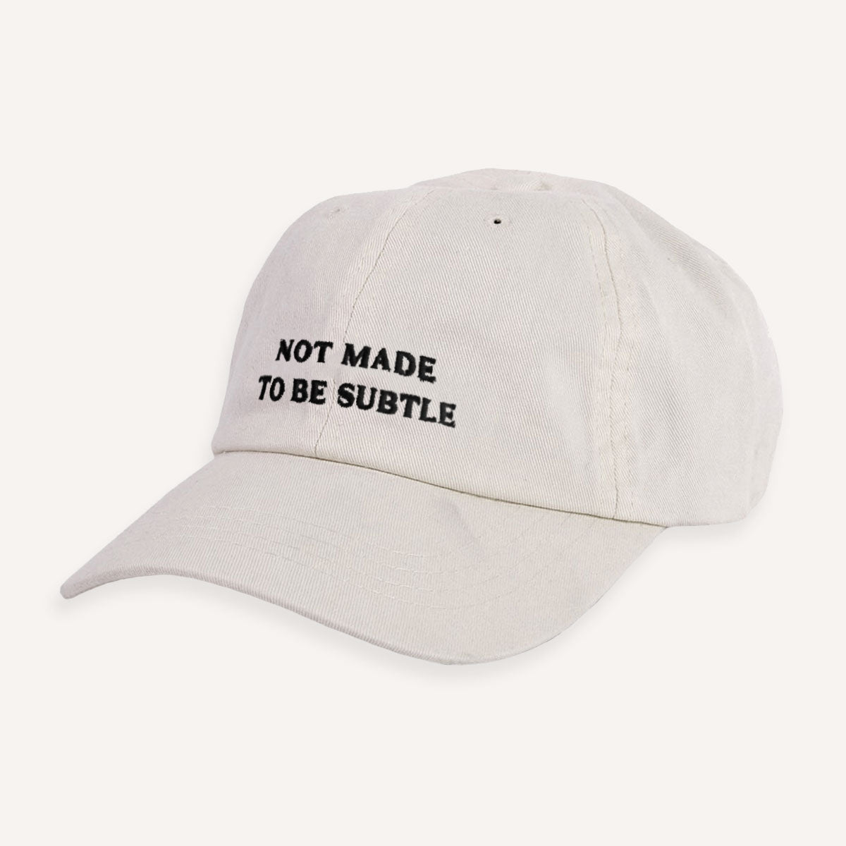 Not Made To Be Subtle Slogan Cap-Feminist Apparel, Feminist Gift, Slogan Cap, BC653-The Spark Company