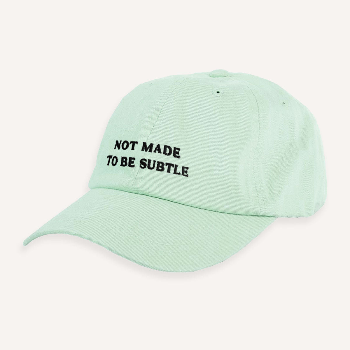 Not Made To Be Subtle Slogan Cap-Feminist Apparel, Feminist Gift, Slogan Cap, BC653-The Spark Company
