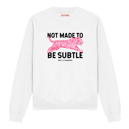 Not Made To Be Subtle Sweatshirt-Feminist Apparel, Feminist Clothing, Feminist Sweatshirt, JH030-The Spark Company