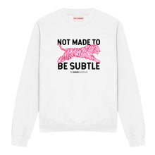 Load image into Gallery viewer, Not Made To Be Subtle Sweatshirt-Feminist Apparel, Feminist Clothing, Feminist Sweatshirt, JH030-The Spark Company