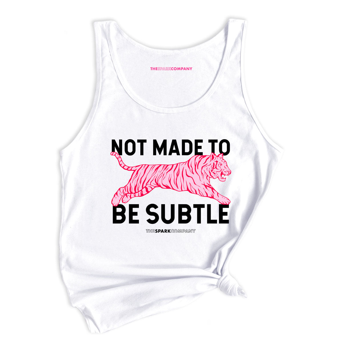 Not Made To Be Subtle Tank Top-Feminist Apparel, Feminist Clothing, Feminist Tank, 03980-The Spark Company